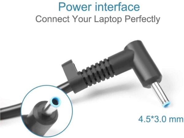 Hp 65W blue Pin Laptop Charger ( refurbished) - Image 4